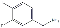 (3-fluoro-4-iodophenyl)methanamine 结构式