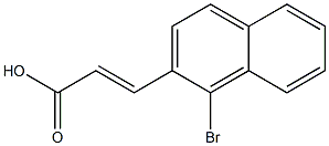 (E)-3-(1-bromonaphthalen-2-yl)acrylic acid Struktur