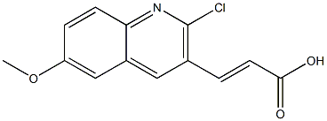 (E)-3-(2-chloro-6-methoxyquinolin-3-yl)acrylic acid Struktur