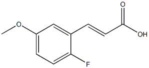 (E)-3-(2-fluoro-5-methoxyphenyl)acrylic acid Structure