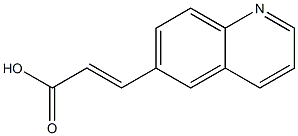 (E)-3-(quinolin-6-yl)acrylic acid 结构式