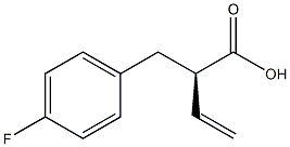 (R)-2-(4-fluorobenzyl)but-3-enoic acid Struktur