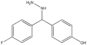  1-((4-fluorophenyl)(4-hydroxyphenyl)methyl)hydrazine