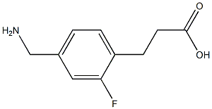 3-(4-(aminomethyl)-2-fluorophenyl)propanoic acid