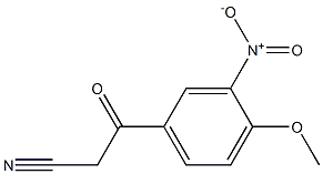 3-(4-methoxy-3-nitrophenyl)-3-oxopropanenitrile,,结构式