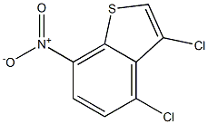 3,4-dichloro-7-nitrobenzo[b]thiophene 化学構造式
