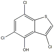 3,5,7-trichlorobenzo[b]thiophen-4-ol,,结构式