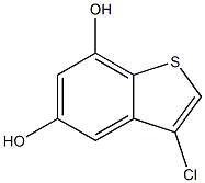 3-chlorobenzo[b]thiophene-5,7-diol,,结构式