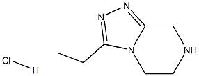 3-ETHYL-5,6,7,8-TETRAHYDRO-[1,2,4]TRIAZOLO[4,3-A]PYRAZINE HYDROCHLORIDE,,结构式