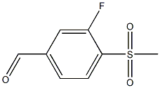  3-fluoro-4-(methylsulfonyl)benzaldehyde