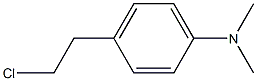 4-(2-chloroethyl)-N,N-dimethylbenzenamine,,结构式