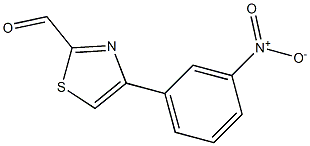 4-(3-NITROPHENYL)-1,3-THIAZOLE-2-CARBALDEHYDE 结构式