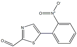 5-(2-nitrophenyl)thiazole-2-carbaldehyde,,结构式