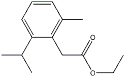 ethyl 2-(2-isopropyl-6-methylphenyl)acetate Structure