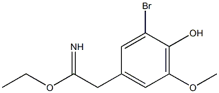 ethyl 2-(3-bromo-4-hydroxy-5-methoxyphenyl)acetimidate 结构式