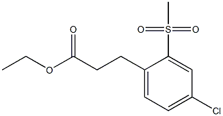 ethyl 3-(4-chloro-2-(methylsulfonyl)phenyl)propanoate