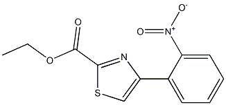 ETHYL 4-(2-NITROPHENYL)-1,3-THIAZOLE-2-CARBOXYLATE Struktur