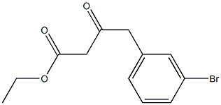 ethyl 4-(3-bromophenyl)-3-oxobutanoate,,结构式