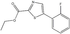 ethyl 5-(2-fluorophenyl)thiazole-2-carboxylate Struktur