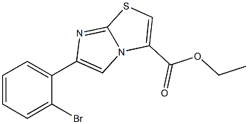 ETHYL 6-(2-BROMOPHENYL)IMIDAZO[2,1-B][1,3]THIAZOLE-3-CARBOXYLATE Structure