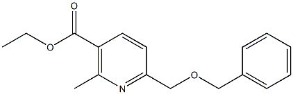 ethyl 6-(benzyloxymethyl)-2-methylnicotinate Structure