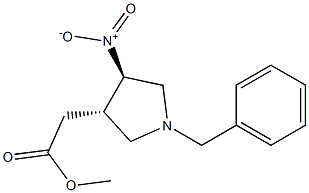 methyl 2-((3S,4R)-1-benzyl-4-nitropyrrolidin-3-yl)acetate