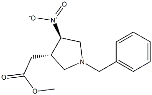  methyl 2-((3S,4R)-1-benzyl-4-nitropyrrolidin-3-yl)acetate