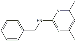 n-benzyl-4,6-dimethylpyrimidin-2-amine Structure