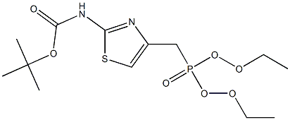 tert-butyl 4-((diethoxyphosphoryl)methyl)thiazol-2-ylcarbamate