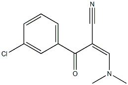 3-(Dimethylamino)-2-(3-chlorobenzoyl)acrylonitrile Structure