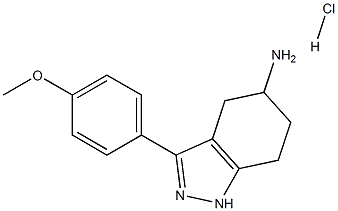 3-(4-methoxyphenyl)-4,5,6,7-tetrahydro-1H-indazol-5-amine hydrochloride Structure