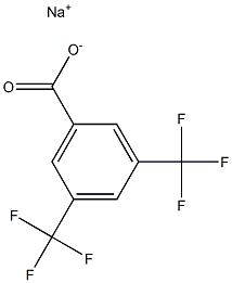 Sodium 3,5-bis(trifluoromethyl)benzoate 10% solution Struktur