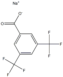 Sodium 3,5-bis(trifluoromethyl)benzoate 10% solution,,结构式