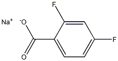 Sodium 2,4-difluorobenzoate 12% solution,,结构式