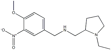 [(1-ethylpyrrolidin-2-yl)methyl][(4-methoxy-3-nitrophenyl)methyl]amine,,结构式