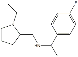 [(1-ethylpyrrolidin-2-yl)methyl][1-(4-fluorophenyl)ethyl]amine 结构式