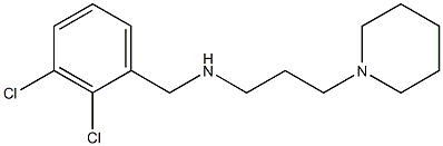 [(2,3-dichlorophenyl)methyl][3-(piperidin-1-yl)propyl]amine,,结构式