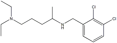 [(2,3-dichlorophenyl)methyl][5-(diethylamino)pentan-2-yl]amine Structure