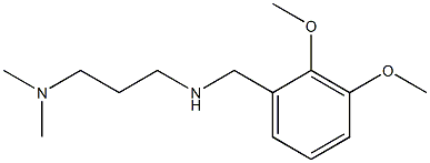 [(2,3-dimethoxyphenyl)methyl][3-(dimethylamino)propyl]amine 化学構造式