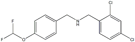 [(2,4-dichlorophenyl)methyl]({[4-(difluoromethoxy)phenyl]methyl})amine Structure