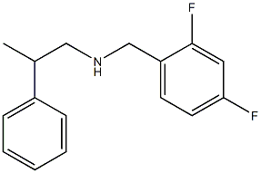 [(2,4-difluorophenyl)methyl](2-phenylpropyl)amine,,结构式