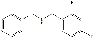 [(2,4-difluorophenyl)methyl](pyridin-4-ylmethyl)amine Structure