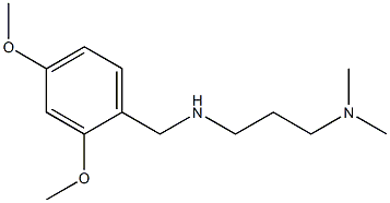 [(2,4-dimethoxyphenyl)methyl][3-(dimethylamino)propyl]amine 化学構造式