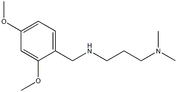 [(2,4-dimethoxyphenyl)methyl][3-(dimethylamino)propyl]amine Structure