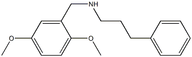 [(2,5-dimethoxyphenyl)methyl](3-phenylpropyl)amine Structure