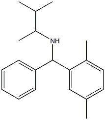 [(2,5-dimethylphenyl)(phenyl)methyl](3-methylbutan-2-yl)amine 结构式
