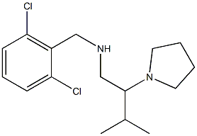 [(2,6-dichlorophenyl)methyl][3-methyl-2-(pyrrolidin-1-yl)butyl]amine Structure