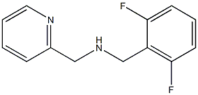 [(2,6-difluorophenyl)methyl](pyridin-2-ylmethyl)amine,,结构式