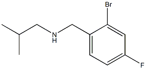 [(2-bromo-4-fluorophenyl)methyl](2-methylpropyl)amine,,结构式