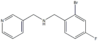 [(2-bromo-4-fluorophenyl)methyl](pyridin-3-ylmethyl)amine,,结构式
